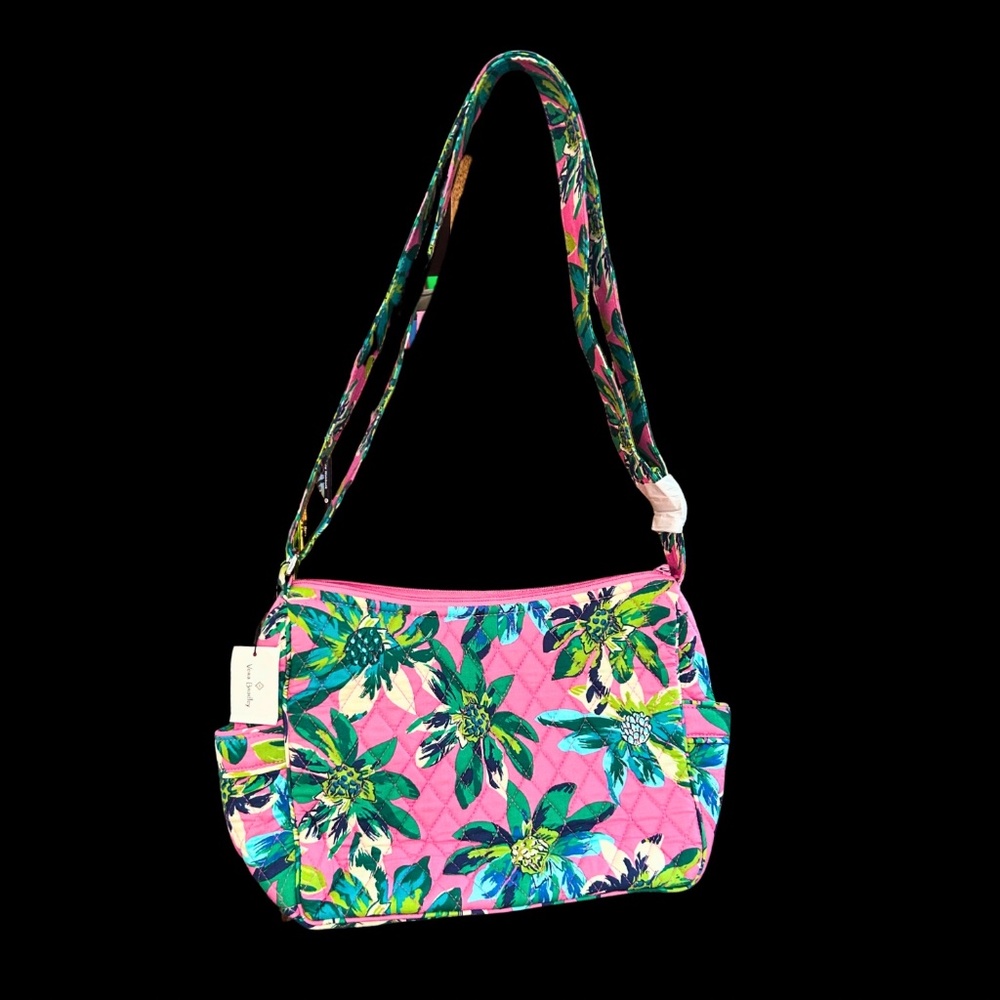Vera Bradley On the Go Crossbody Bag, Tropical Paradise Pattern, with Tags